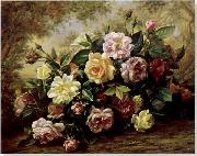 unknow artist Floral, beautiful classical still life of flowers.086 Germany oil painting reproduction